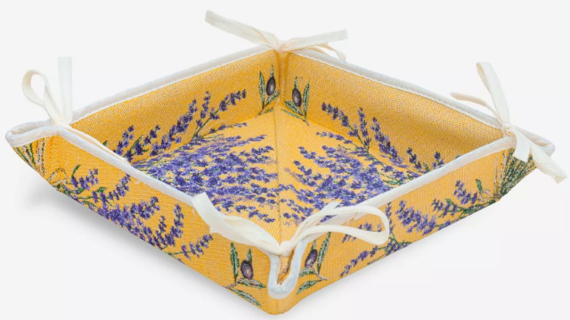 Provencal bread basket, Jacquard (Castillon. yellow)